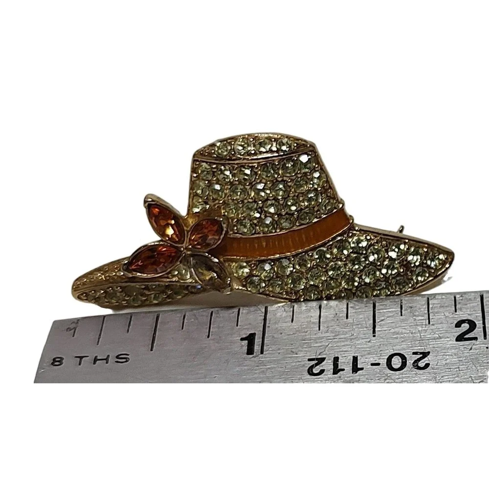 Monet signed brooch